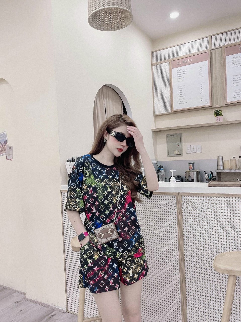 SET BỘ THỂ THAO ĐÙI LV ĐA SẮC -BTN291